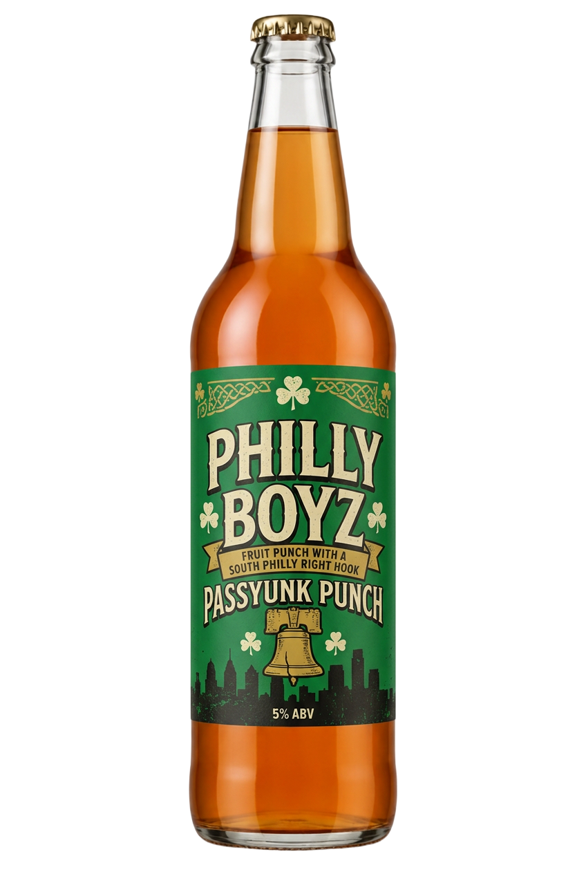Passyunk Punch cider bottle